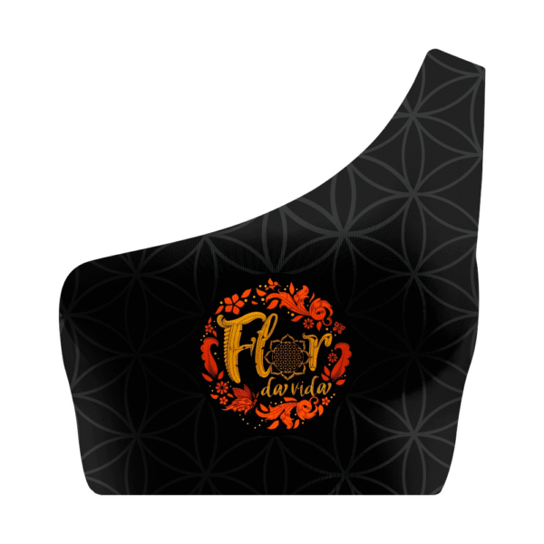 Cropped um Ombro Preto - Flor da vida 2024
