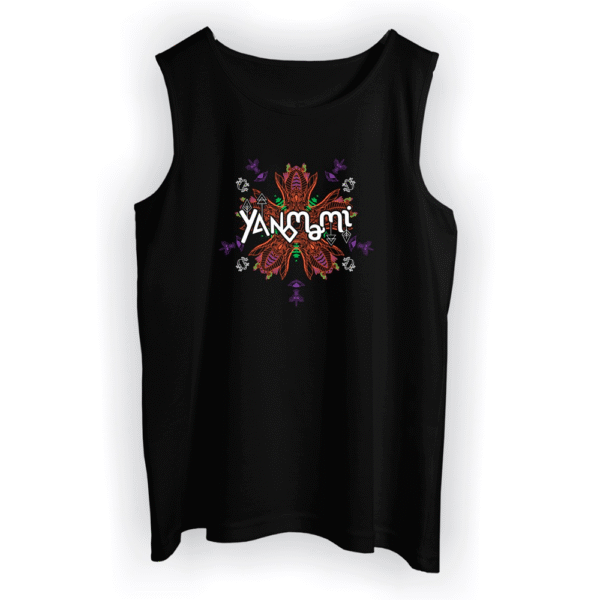 Regata Preta com Logo Frontal Branco - Yanomami 2023