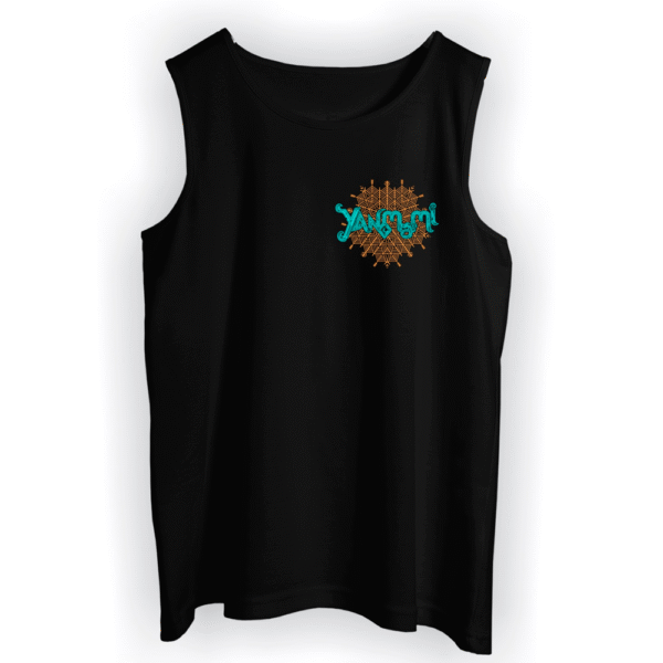 Regata Preta com logo Lateral Verde Água - Yanomami 2024