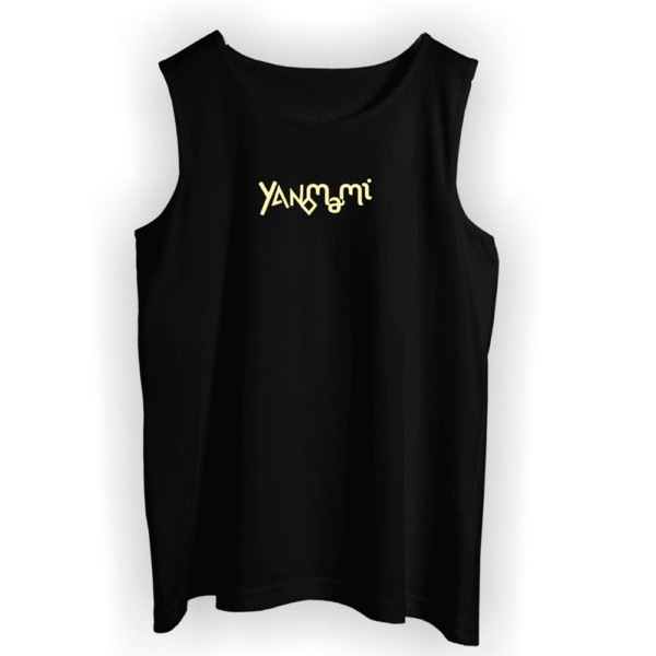 Regata Preta Com logo em Bege  - Yanomami 2025