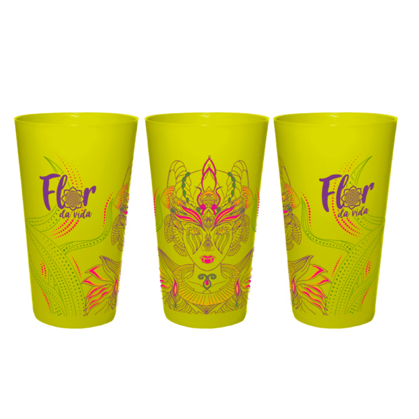 Copo Amarelo - Flor da vida 2023