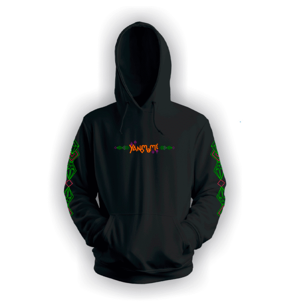 Moletom Preto com logo Laranja - Yanomami 2022