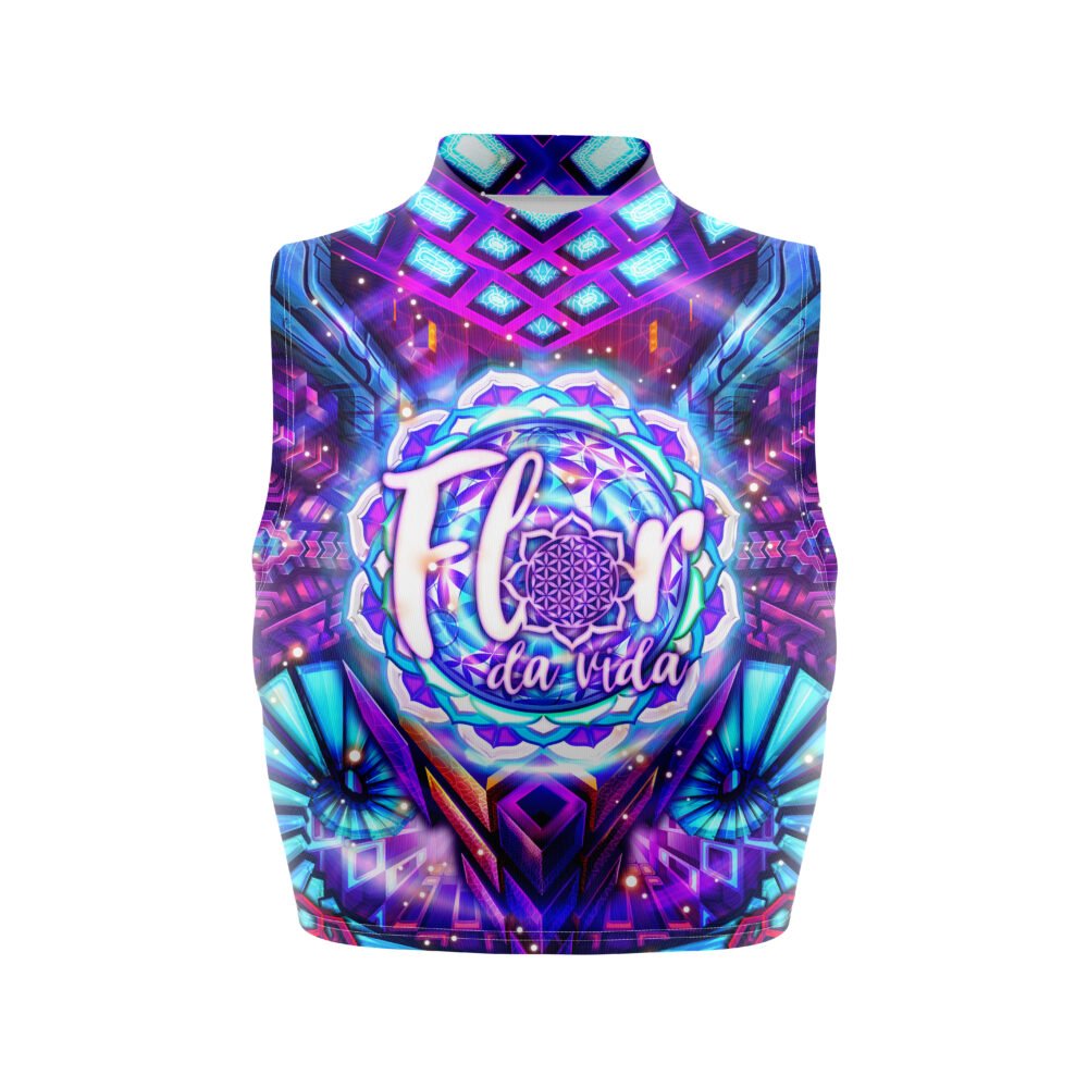 Cropped Gola Alta Roxo - Flor da Vida 2022