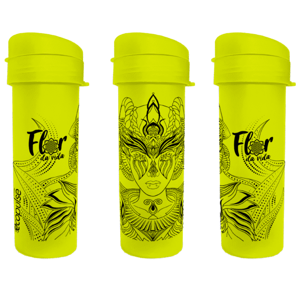 Garrafinha Amarelo Neon - Flor da Vida 2023