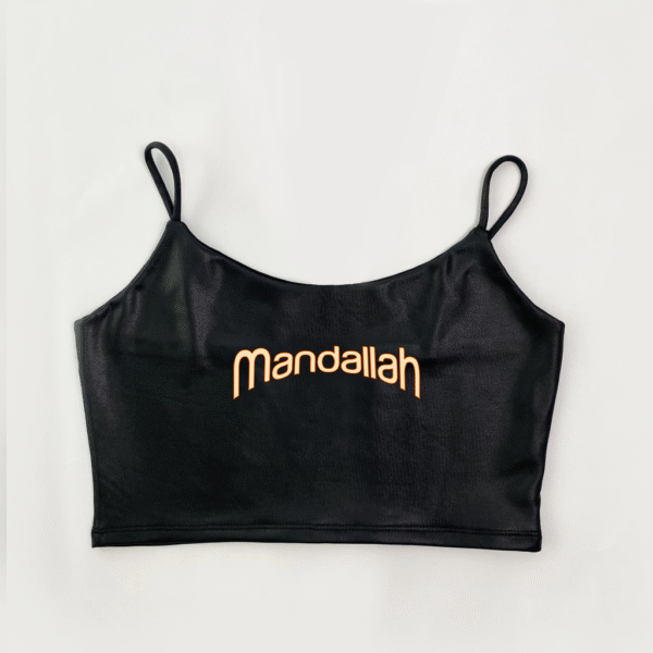 Cropped Alça Preto – Mandallah 2025