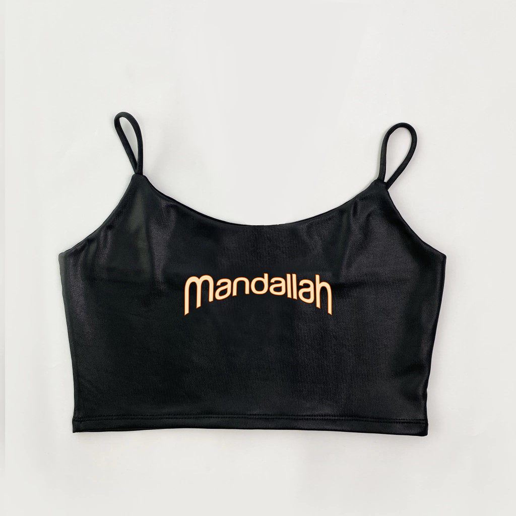 Cropped Alça Preto – Mandallah 2025