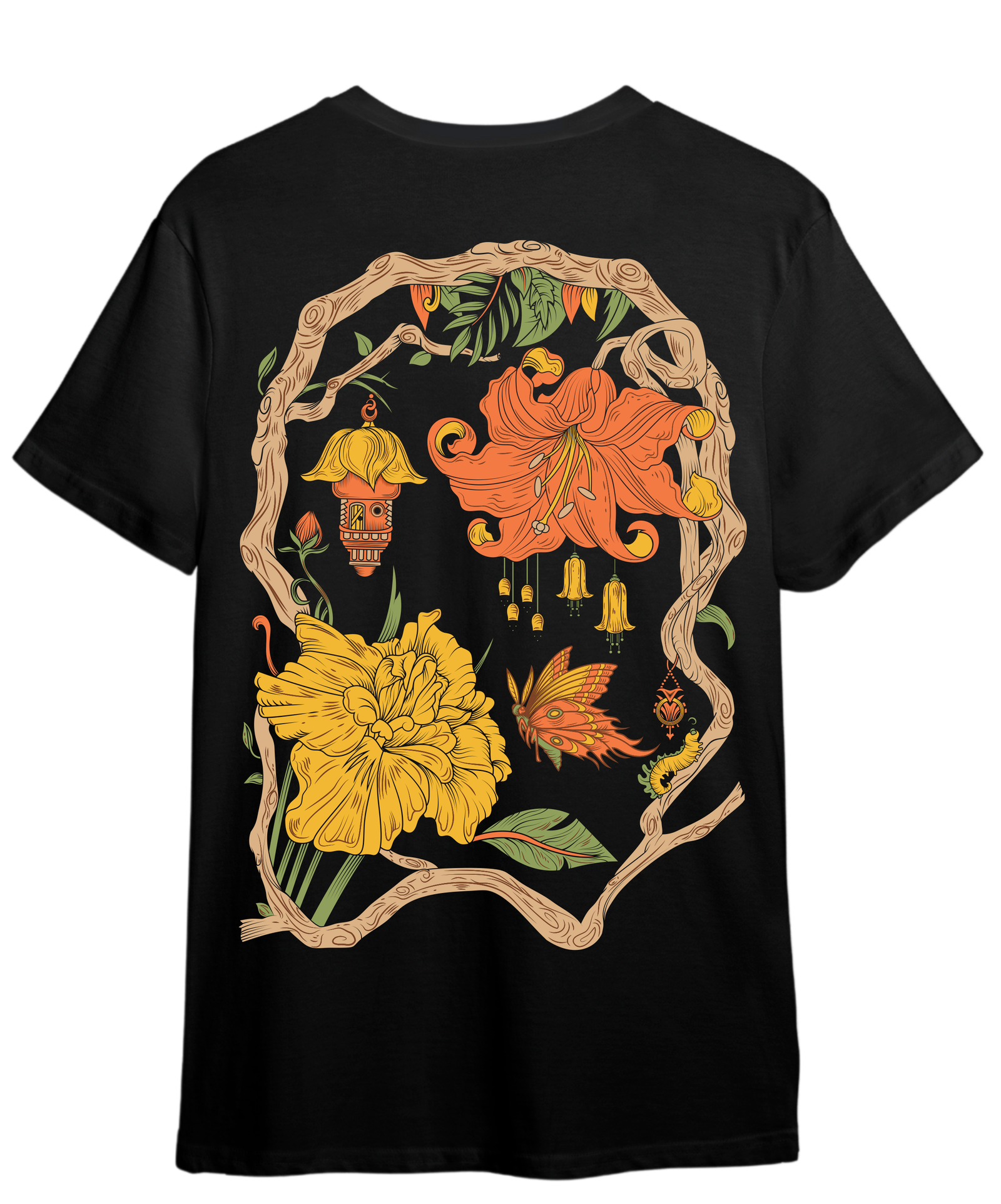 Camiseta Preta - Flor da vida 2024 - Imagem 2