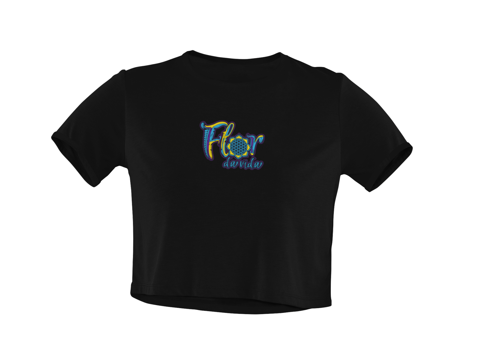 Cropped de Manga curta - Flor da vida 2026